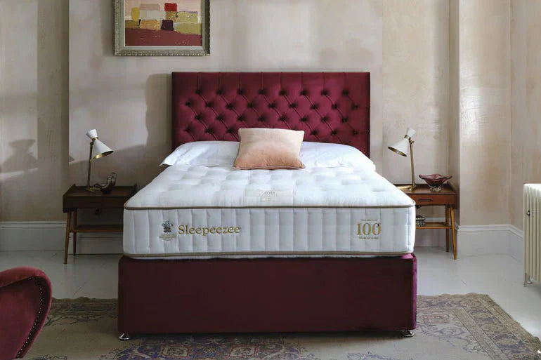 Sleepeezee Mattress on an upholstered base