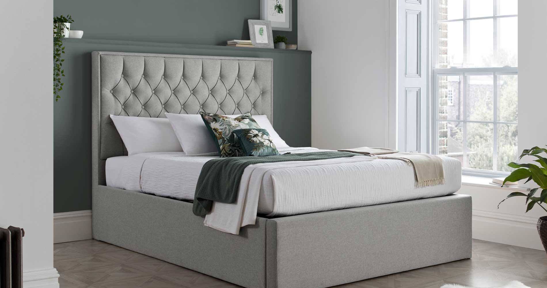 Grey Beds | Grey Fabric Beds
