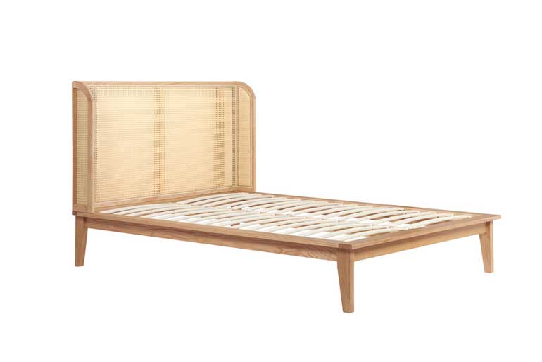 Birlea Astrid Rattan Bed in Oak
