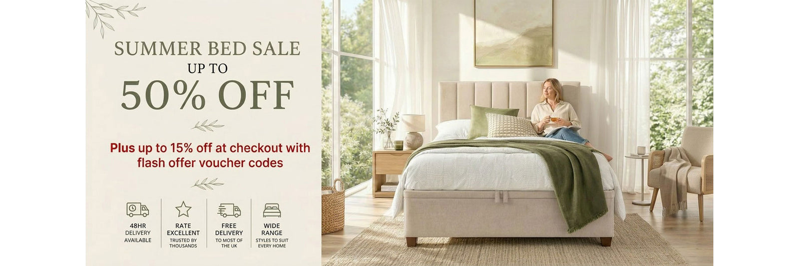 Beds | Mattresses | Ottoman Beds | Divan Beds | Guest Beds | Double & King Size Beds | Hull