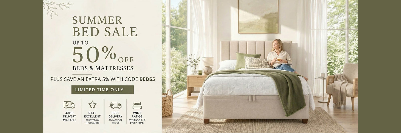 Beds | Mattresses | Ottoman Beds | Divan Beds | Guest Beds | Double & King Size Beds | Hull