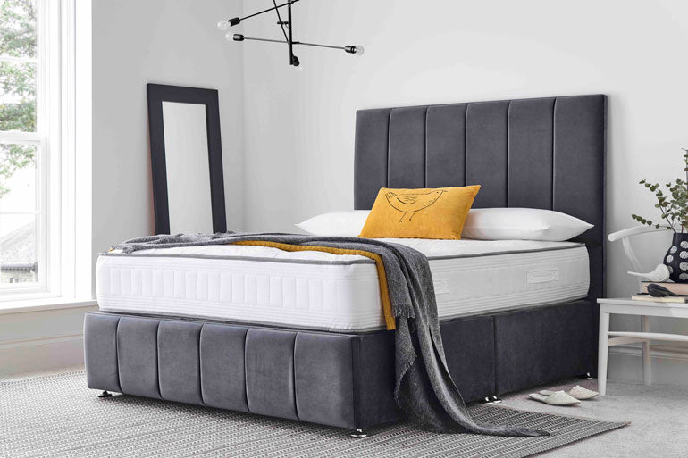 Classic Pocket 1000 Mattress on divan base with headboard in bedroom setting