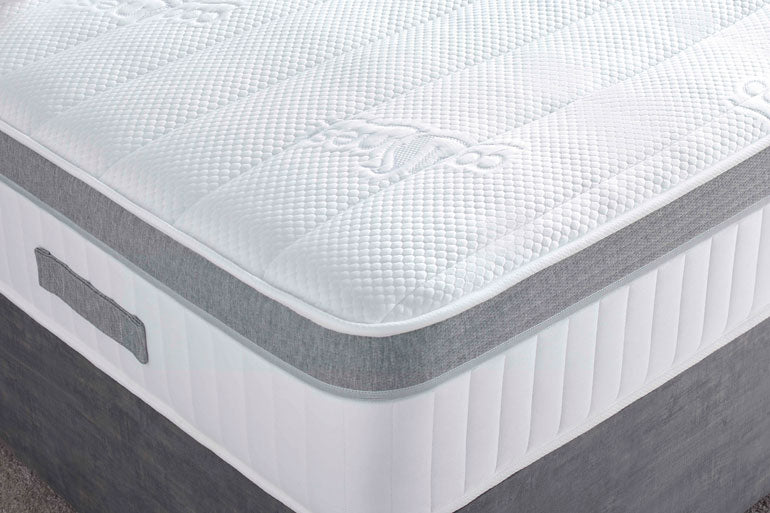 Corner view of Crest Pocket Sprung Mattress
