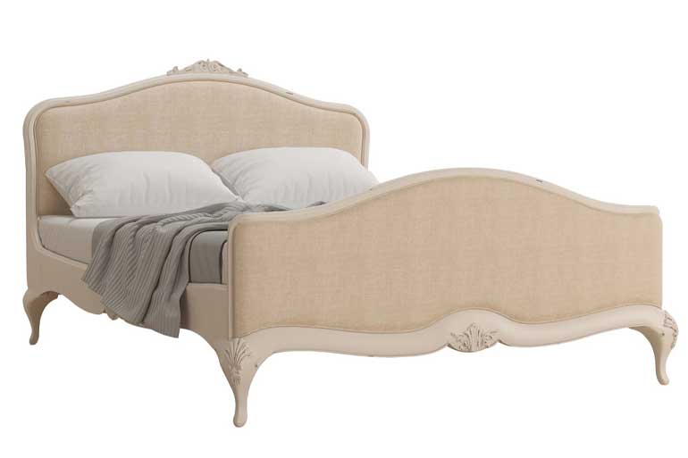 Willis and Gambier Ivory Upholstered High End Bed