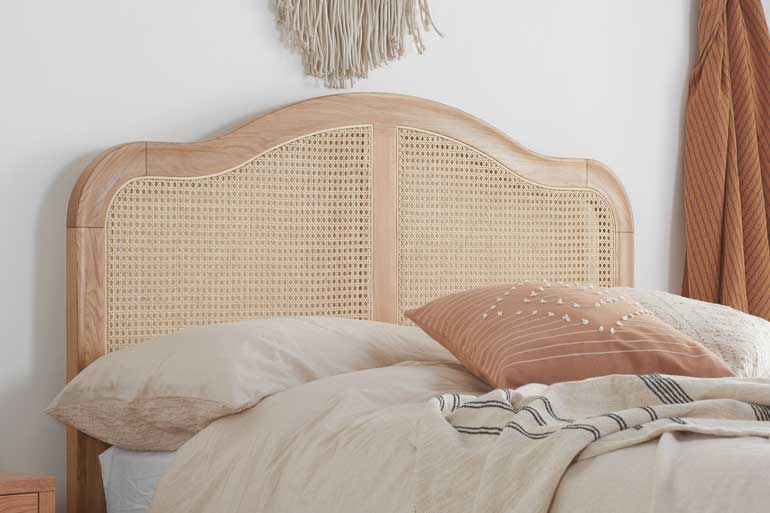 Birlea Leonie Rattan Bed in Oak