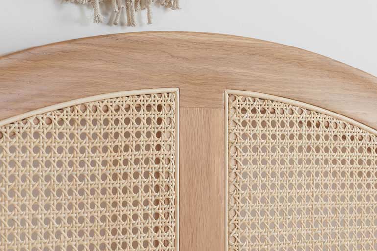 Birlea Leonie Rattan Bed in Oak