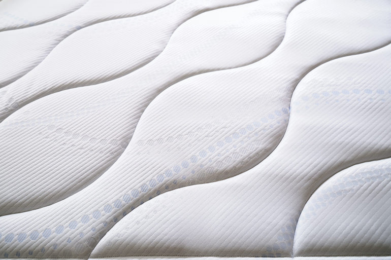 Mattress tick close up