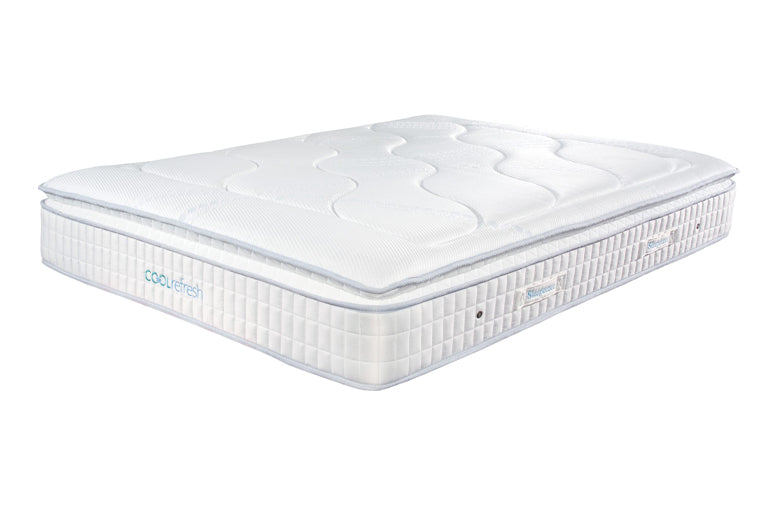Full view of Sleepeezee Cool Refresh 32000 Mattress with a cool gel pillow-top