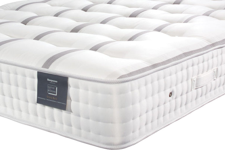 Close up corner view of Ortho Bespoke Gold Mattress