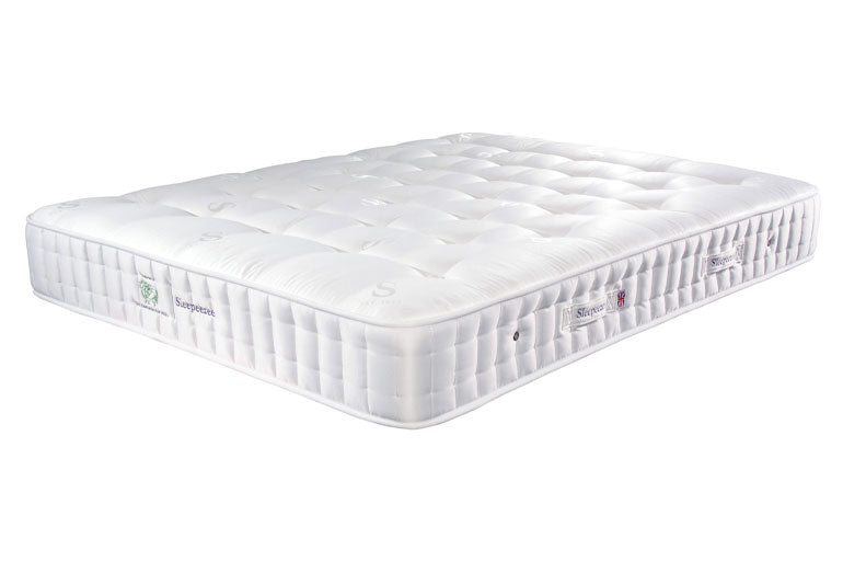 Full view of Sleepeezee Wool Luxe 1200 Mattress natural fillings with pocket springs