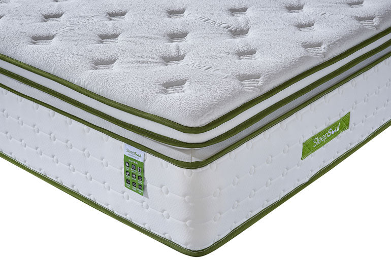 Corner view of Sleepsoul Orthopaedic 4000 Mattress on white background