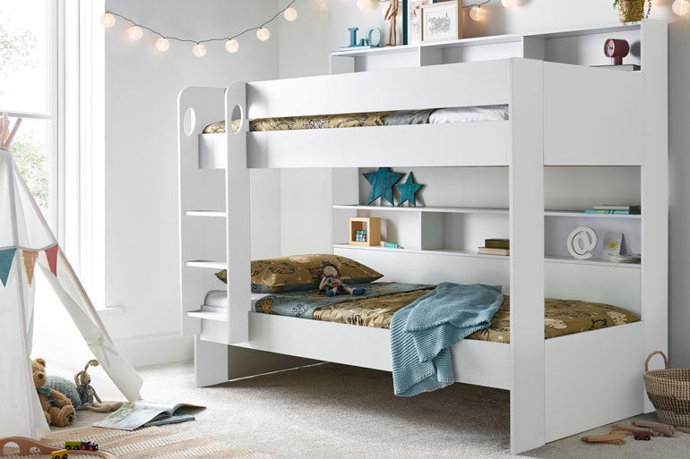 Oliver White Storage Bunk Bed