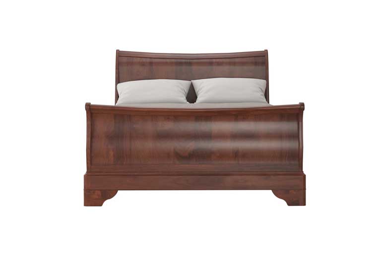 Willis & Gambier Antoinette Sleigh Bed on white background
