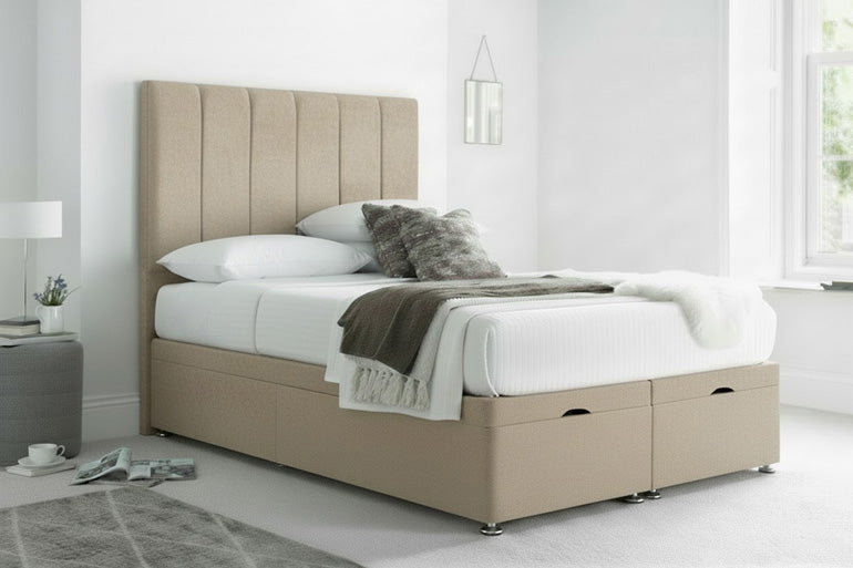 Willow Ottoman Bed in Verona Mushroom