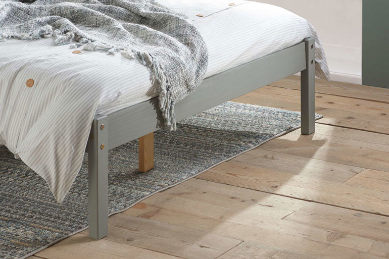 Footend of Birlea Denver Bed in Grey