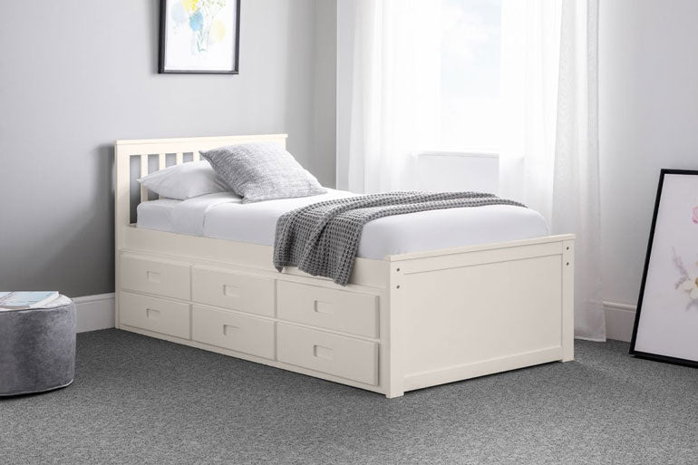 Maisie Wooden Guest Bed in Off-White