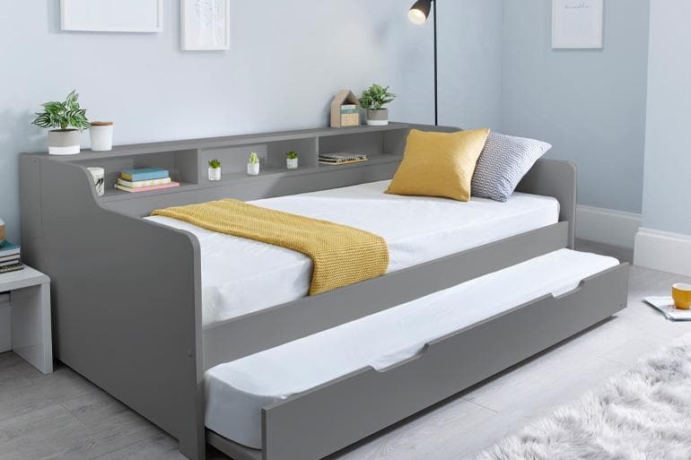 Grey wooden Day Bed