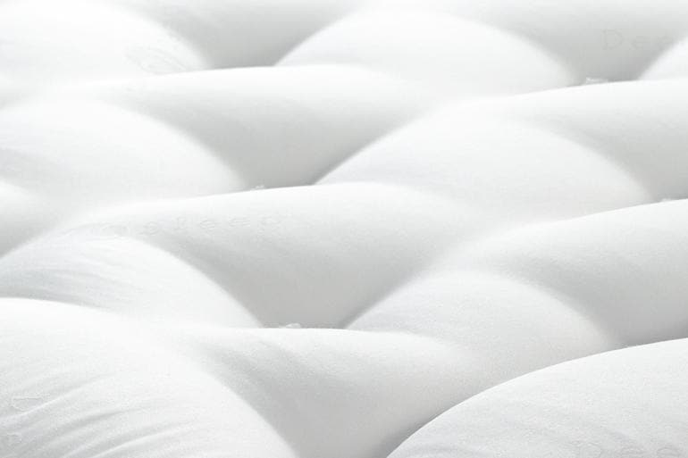 Close-up of mattress cover