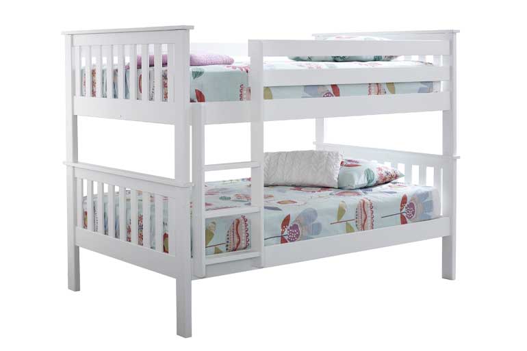 Quadruple Bunk bed in White