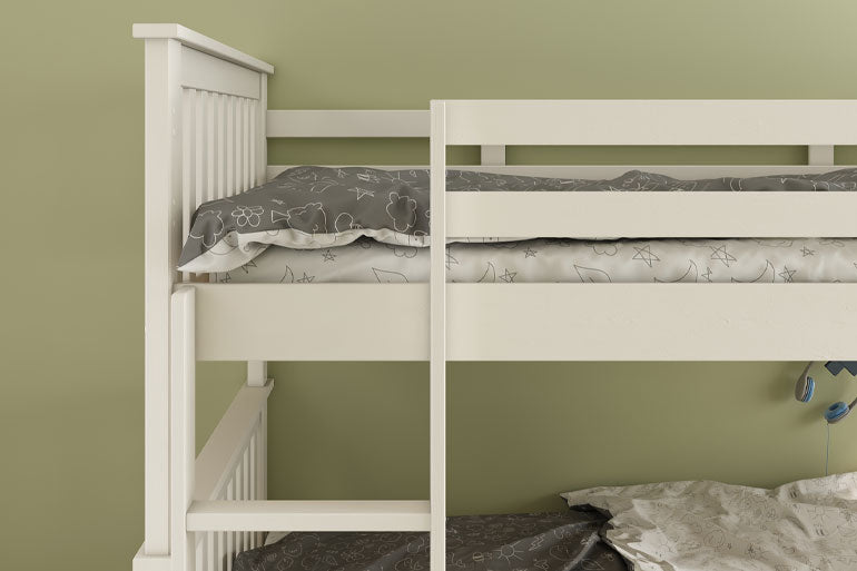 Quadruple Bunk Bed in White