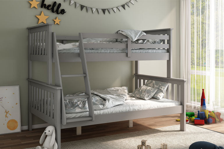 Love Sleep Shaker Bunk Bed in Grey