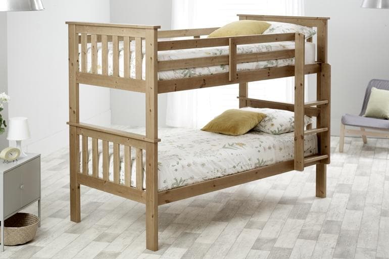 Love Sleep Shaker Bunk Bed in Pine - Beds on Legs Ltd