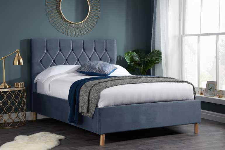 Grey Fabric Beds