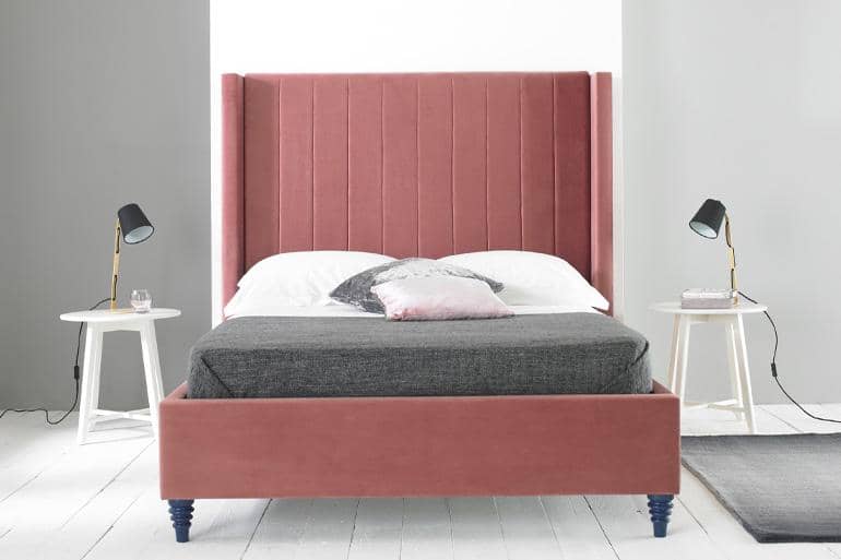 How to Style a Pink Fabric Bed