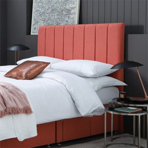 coloured fabric bed