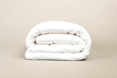 Folded up duvet