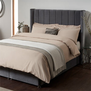 grey bed