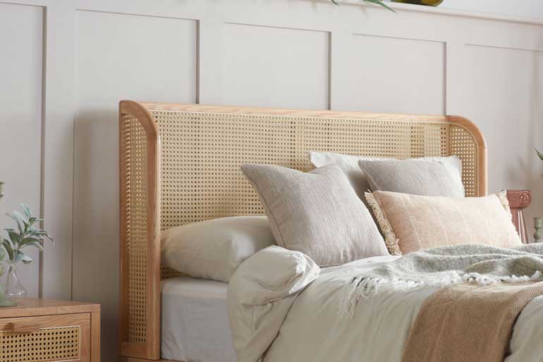 Birlea Astrid Rattan Bed in Oak