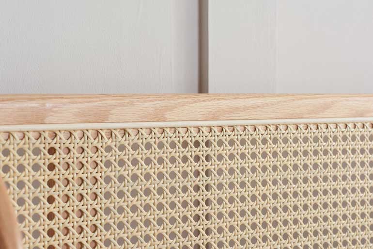 Birlea Astrid Rattan Bed in Oak