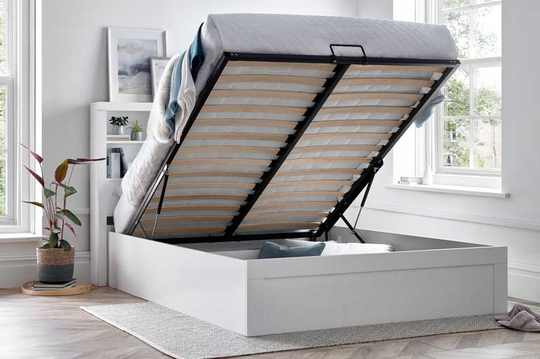 Arizona Wooden Ottoman Storage Bed