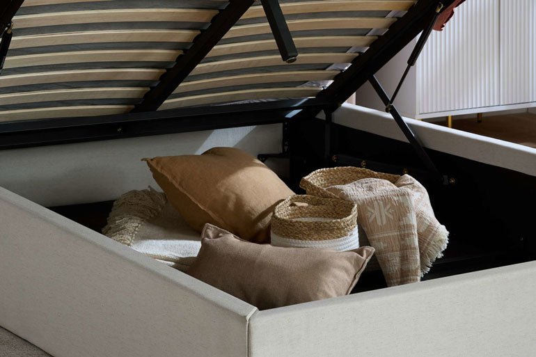 Internal ottoman storage picture for Haven Ottoman Bed