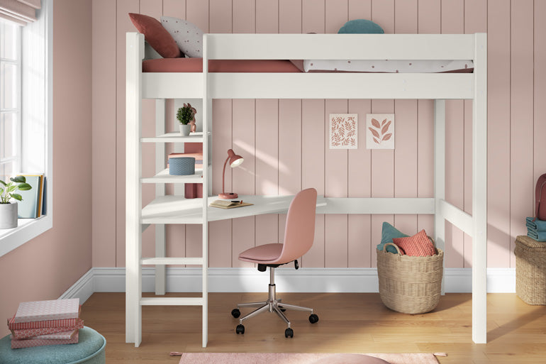 Stompa Classic High Sleeper with Integrated Desk & Shelving