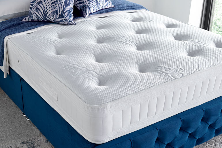 Deep Sleep Ice Chill 1000 Mattress on blue divan base
