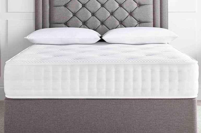 Kensington mattress on a bed with a divan base