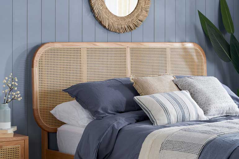 Birlea Elina Rattan Bed in Oak