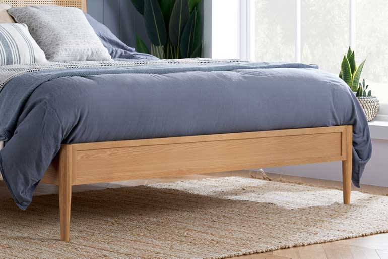 Birlea Elina Rattan Bed in Oak