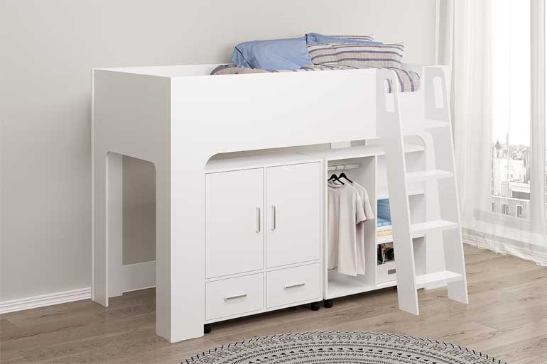 Flintshire Eden White Mid Sleeper