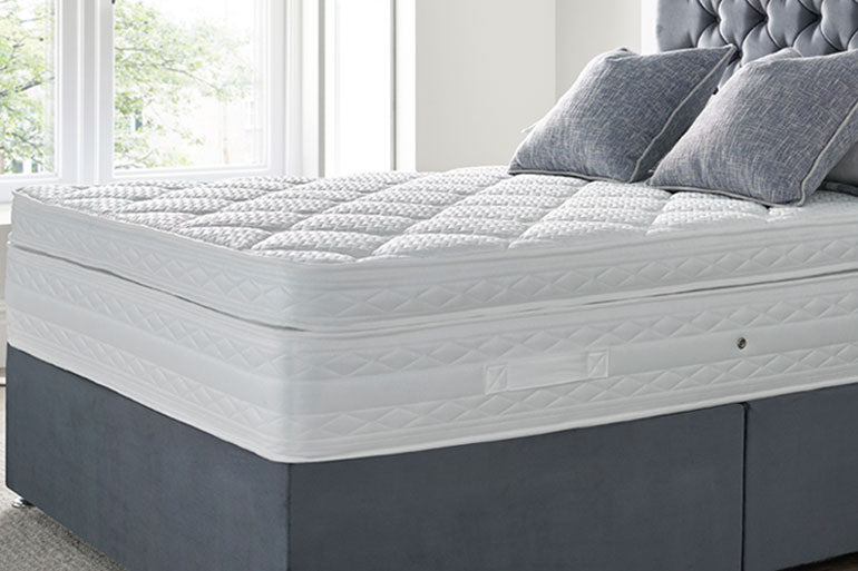 Geneva Gel Memory Mattress on divan base in bedroom setting