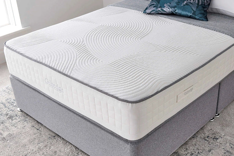Giltedge Memory Drift 1500 Mattress on grey divan base