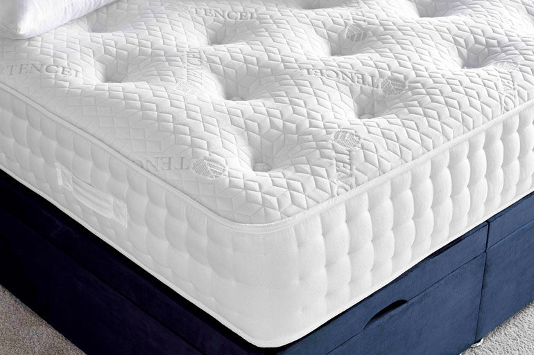 Corner view of Giltedge Tuscany 1000 Mattress on divan base