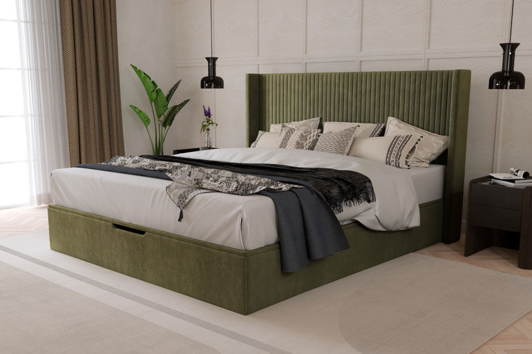 Kaydian Hartley WInged Ottoman Bed