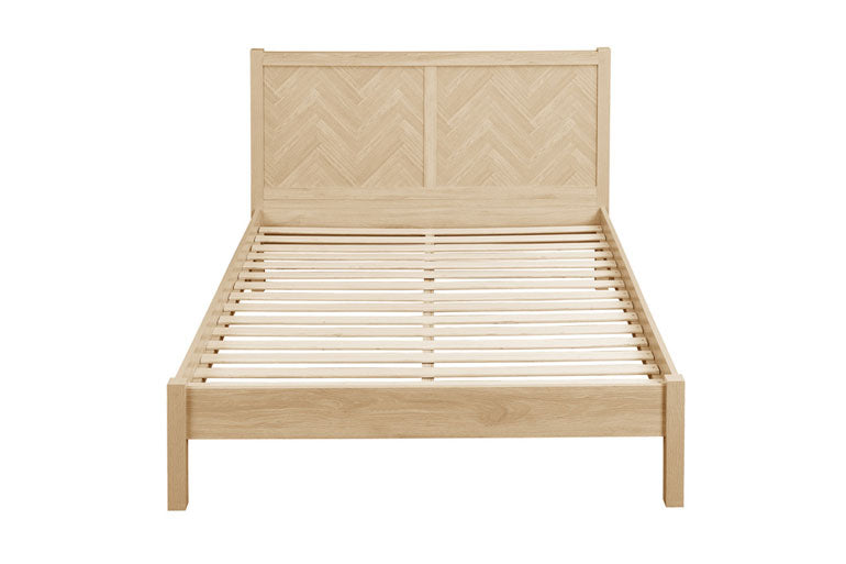 Birlea Herringford Bed in Oak - Slatted Base