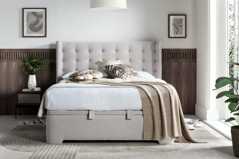 Kaydian Brunstock Ottoman Bed in bedroom setting