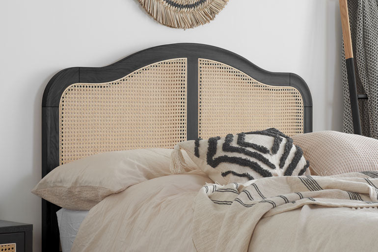 Birlea Leonie Rattan Bed in Black