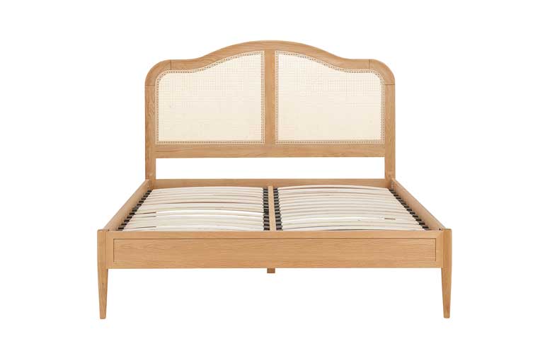Birlea Leonie Rattan Bed in Oak