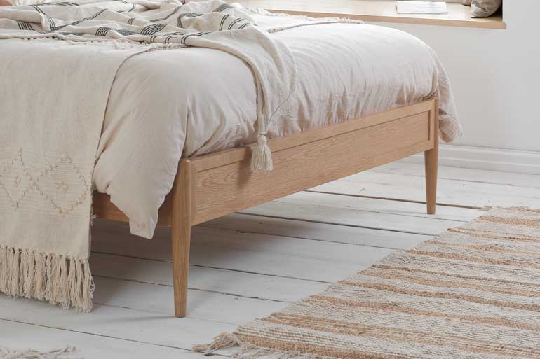 Birlea Leonie Rattan Bed in Oak